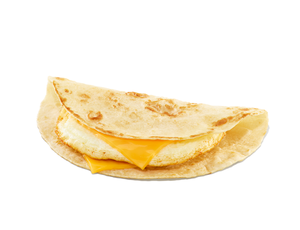 An egg and cheese wake-up wrap